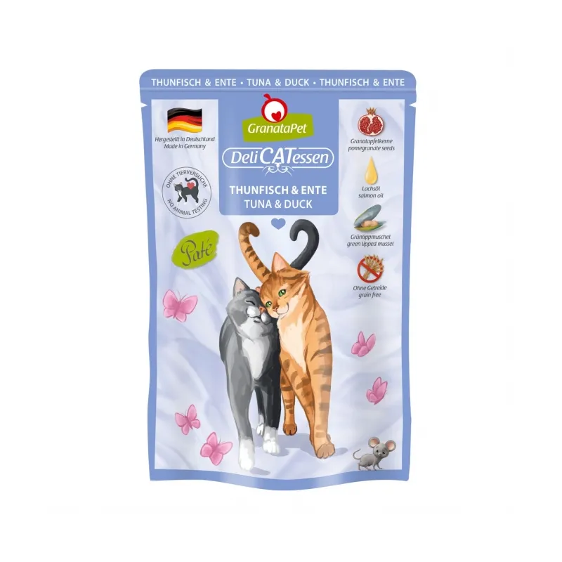 Katzen Nassfutter GranataPet Delicatessen Pouch Thunfisch & Ente...