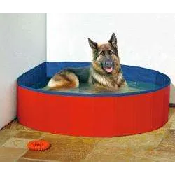 Haus & Hof Karlie DOGGY POOL der Swimmingpool für Hunde - Rot-Blau...