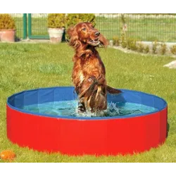 Haus & Hof Karlie DOGGY POOL der Swimmingpool für Hunde - Rot-Blau...