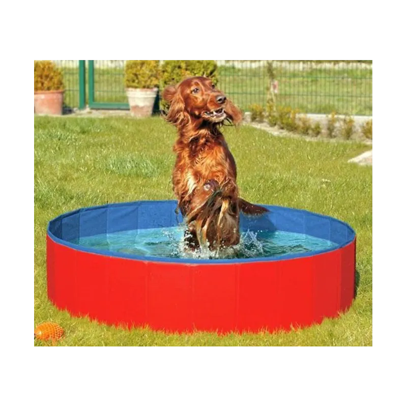 Haus & Hof Karlie DOGGY POOL der Swimmingpool für Hunde - Rot-Blau...