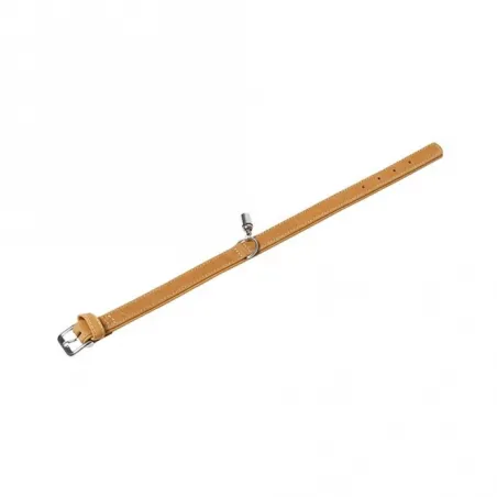 Halsbänder Karlie Halsband Buffalo aus Kalbsleder - Hellbraun - 65...