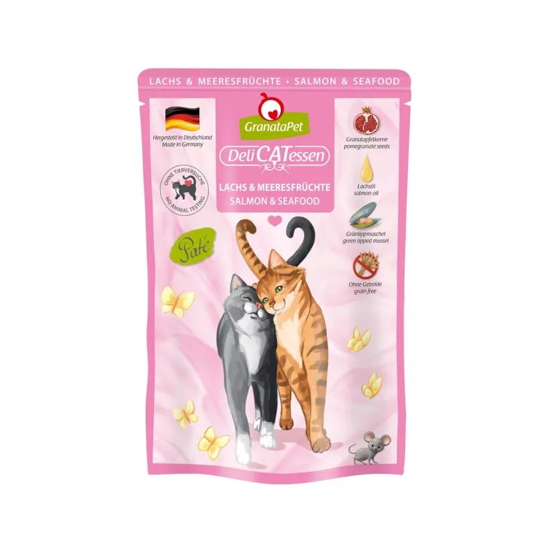 Katzen Nassfutter GranataPet Delicatessen Pouch Lachs &...