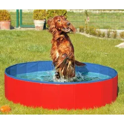 Haus & Hof Karlie DOGGY POOL der Swimmingpool für Hunde - Rot-Blau...