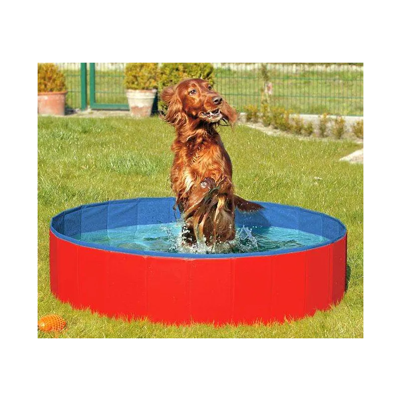 Haus & Hof Karlie DOGGY POOL der Swimmingpool für Hunde - Rot-Blau...