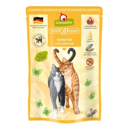 Katzen Nassfutter GranataPet Delicatessen Pouch Huhn PUR 85 g...