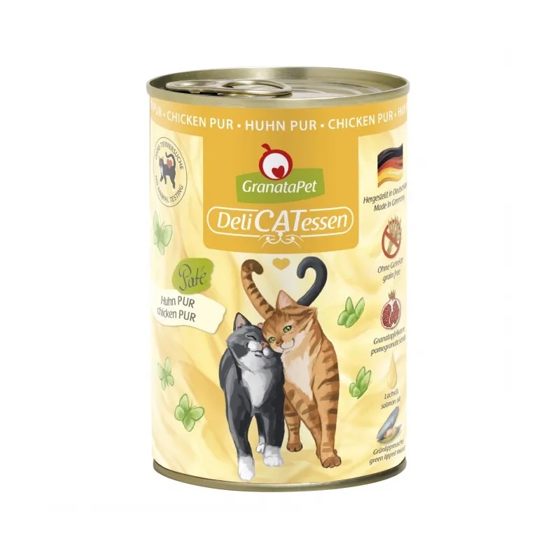 Katzen Nassfutter GranataPet Delicatessen Dose Huhn PUR - 400 g...