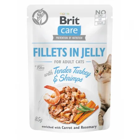 Katzen Nassfutter Brit Care Cat PB Fillets in Jelly - Truthahn &...