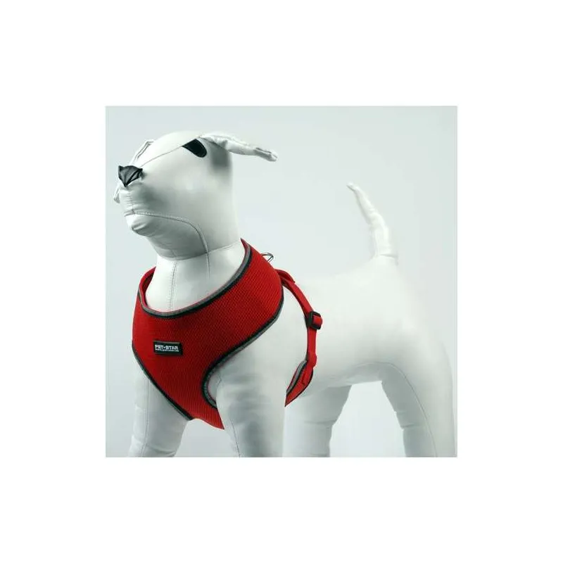 Halsbänder & Leinen Pet-Star Softgeschirr / Netzgeschirr - Rot -...
