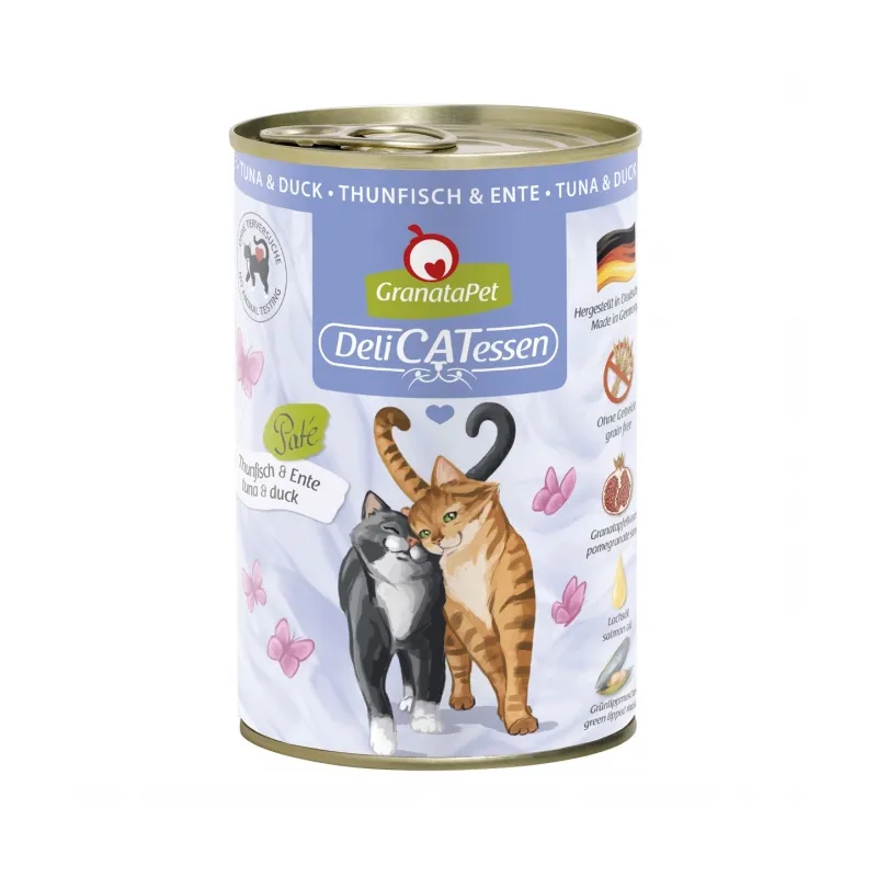 Katzen Nassfutter GranataPet Delicatessen Dose Thunfisch & Ente -...