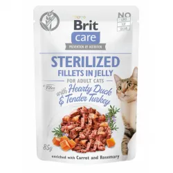 Katzen Nassfutter Brit Care Cat PB Fillets in Jelly - Ente &...