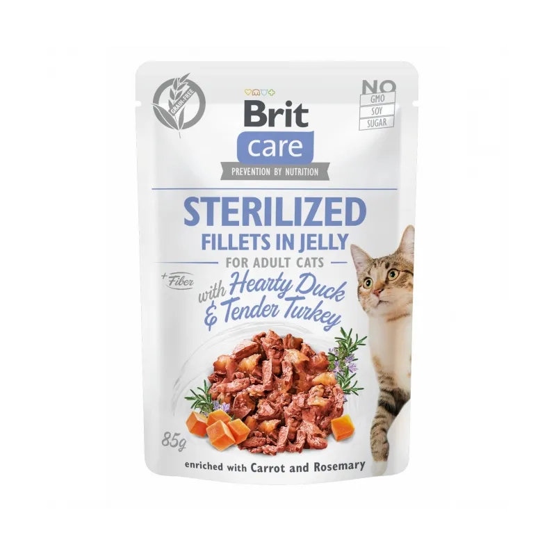 Katzen Nassfutter Brit Care Cat PB Fillets in Jelly - Ente &...