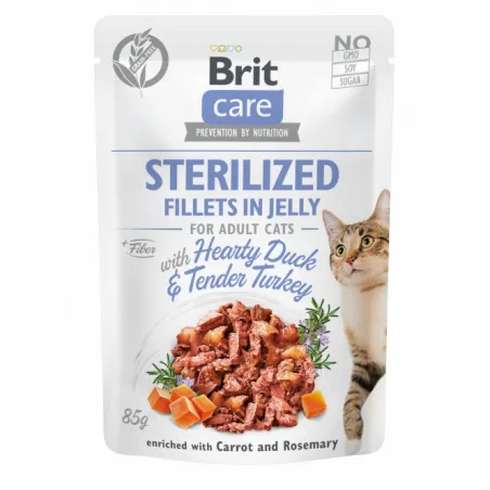 Katzen Nassfutter Brit Care Cat PB Fillets in Jelly - Ente &...