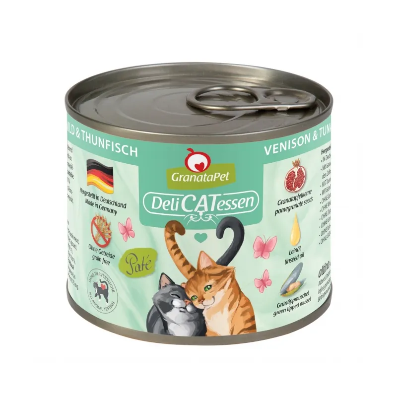 Katzen Nassfutter GranataPet Delicatessen Dose Wild & Thunfisch -...