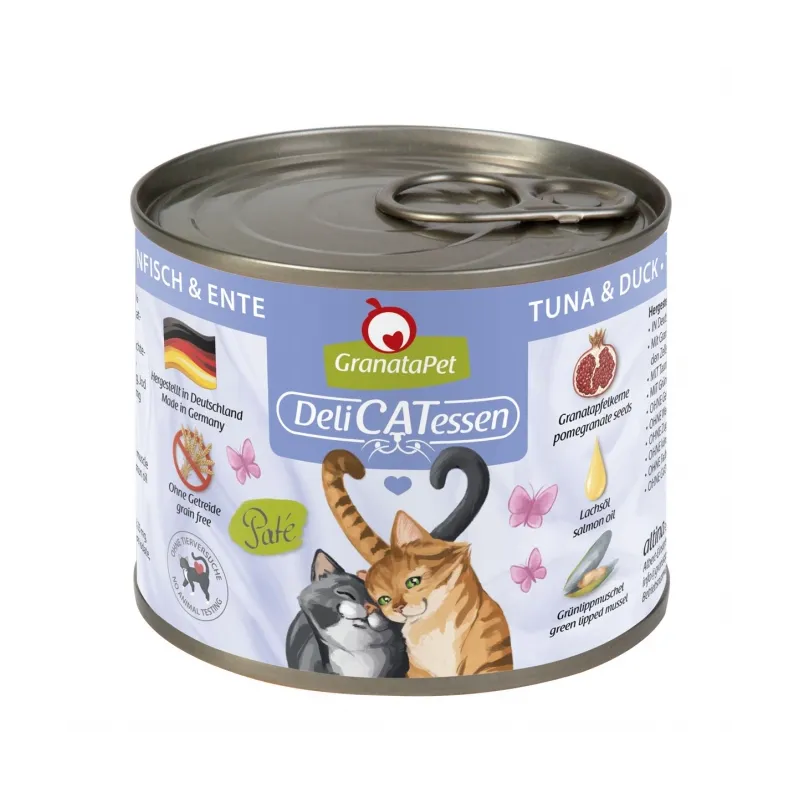 Katzen Nassfutter GranataPet Delicatessen Dose Thunfisch & Ente -...