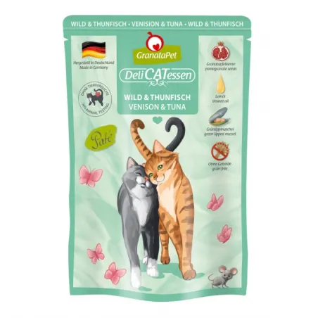 Katzen Nassfutter GranataPet Delicatessen Pouch Wild & Thunfisch...