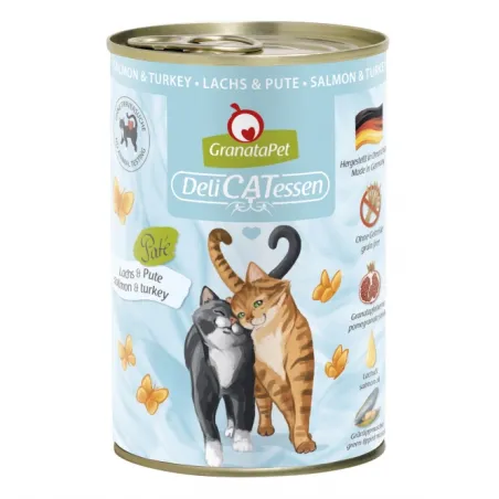 Katzen Nassfutter GranataPet Delicatessen Dose Lachs & Pute - 400...