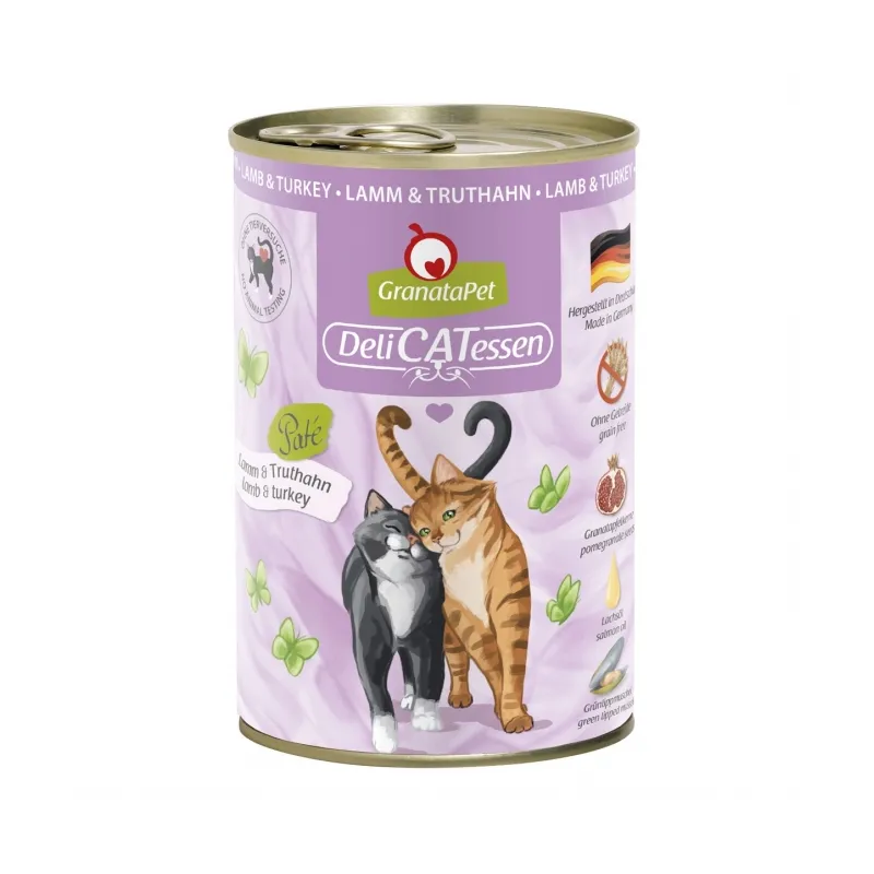 Katzen Nassfutter GranataPet Delicatessen Dose Lamm & Truthahn -...