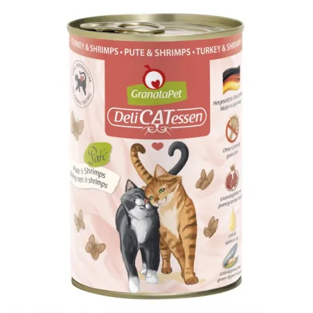 Katzen Nassfutter GranataPet Delicatessen Dose Pute & Shrimps -...