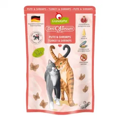 Katzen Nassfutter GranataPet Delicatessen Pouch Pute & Shrimps 85...