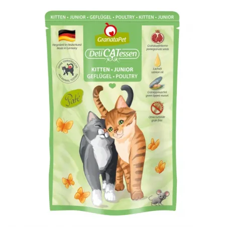 Katzen Nassfutter GranataPet Delicatessen Pouch Kitten Geflügel 85...