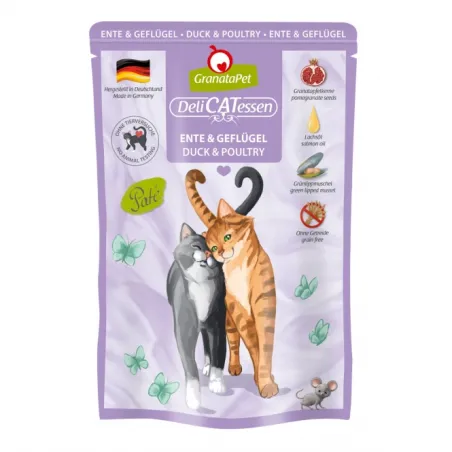 Katzen Nassfutter GranataPet Delicatessen Pouch Ente & Geflügel 85...