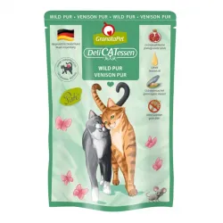 Katzen Nassfutter GranataPet Delicatessen Pouch Wild PUR 85 g...