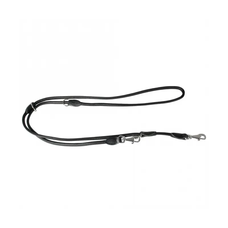 Leinen Karlie Führleine Elegance Kalbleder - Rund - Schwarz jetzt...