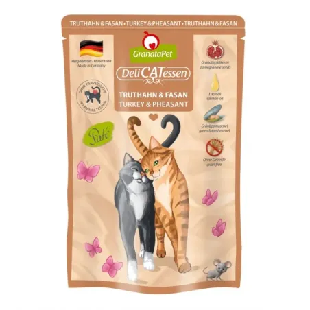 Katzen Nassfutter GranataPet Delicatessen Pouch Truthahn & Fasan...