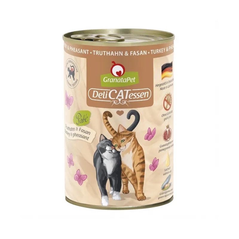 Katzen Nassfutter GranataPet Delicatessen Dose Truthahn & Fasan -...