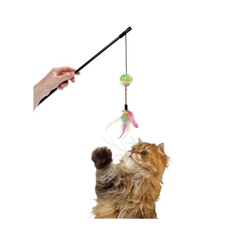 Katzenspielzeug Karlie Flamingo Day&Night Spielangel mit...