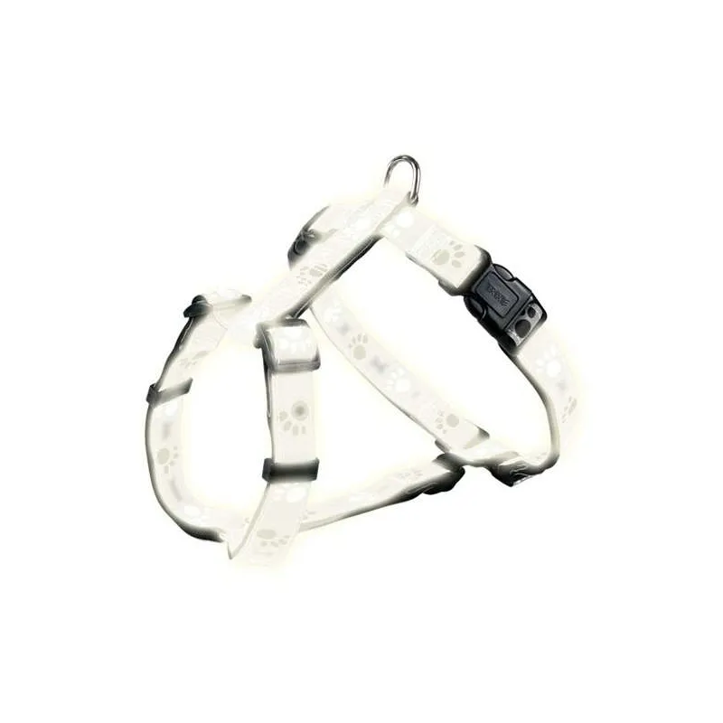 Halsbänder & Leinen Trixie Geschirr Silver Reflect - Pfotenmotiv -...