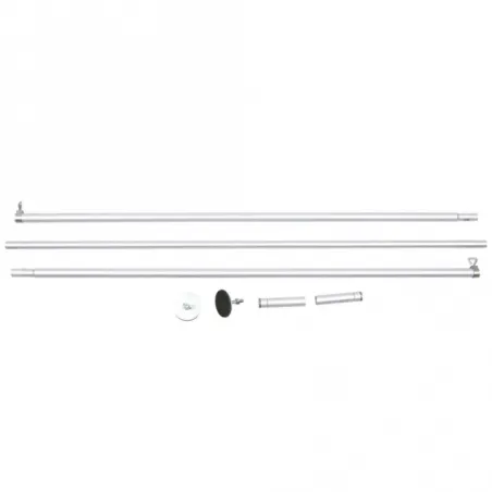 Balkon & Garten Trixie Netz-Spannstange, Aluminium, 1,28-3,25m...