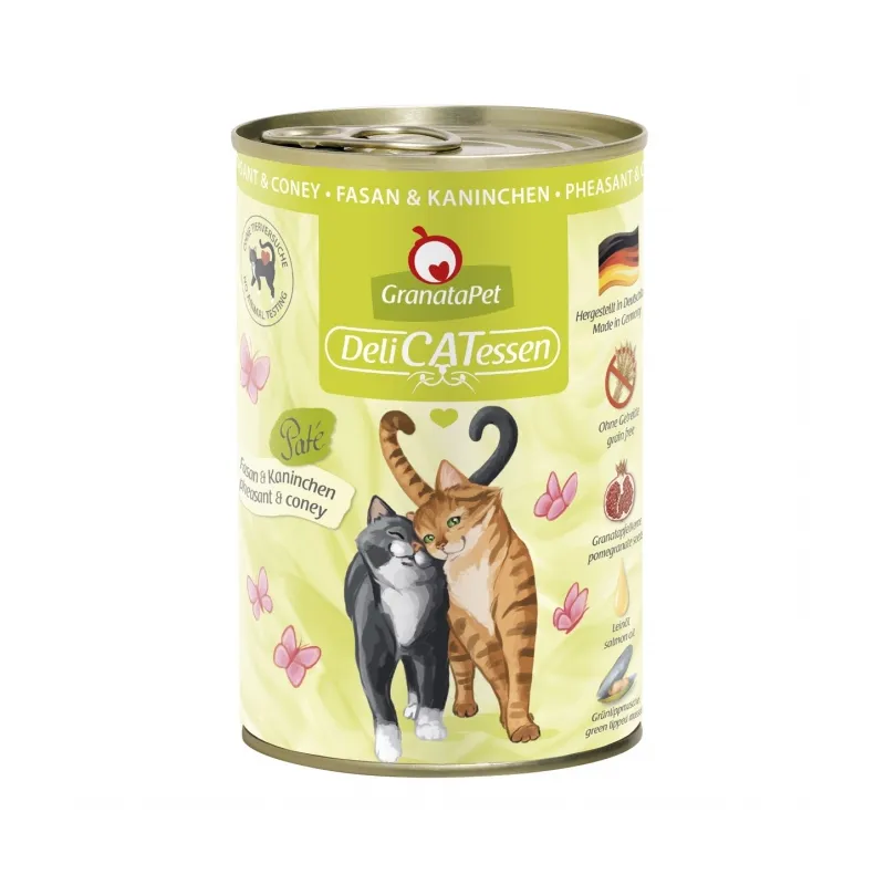 Katzen Nassfutter GranataPet Delicatessen Dose Fasan & Kaninchen -...