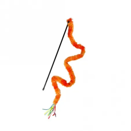 Katzenspielzeug Karlie Flamingo Katzenangel mit Plüschrute - 120...