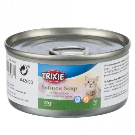 Katzensnacks Trixie Soup mit Huhn & Lachs - 80g jetzt online