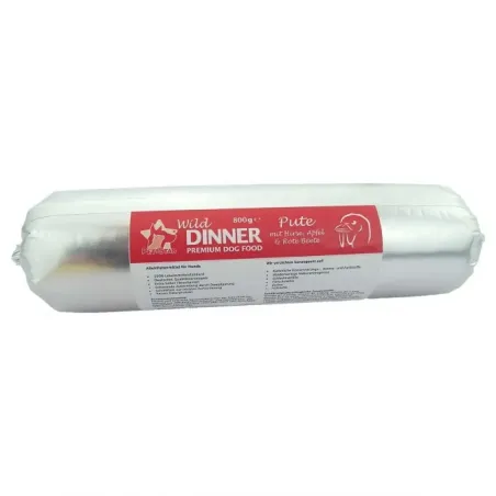 Hunde-Nassfutter Wild Dinner Gourmet-Wurst Pute mit Hirse - 800 g...