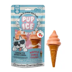 Hundesnacks Pup Ice Waffle Cones Strawberry M - 2 Stück jetzt online