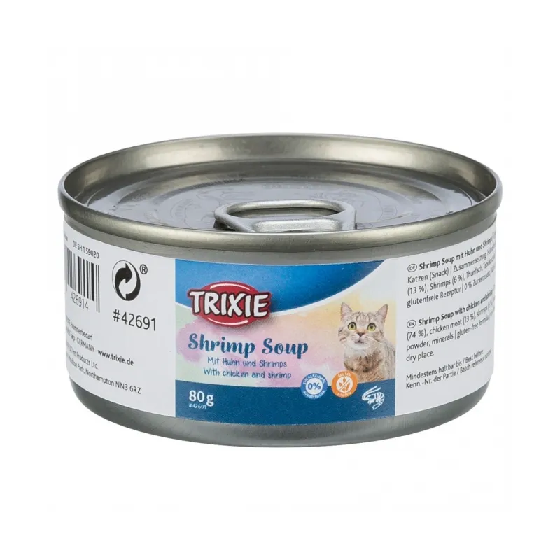 Katzensnacks Trixie Soup mit Huhn & Shrimps - 80g jetzt online