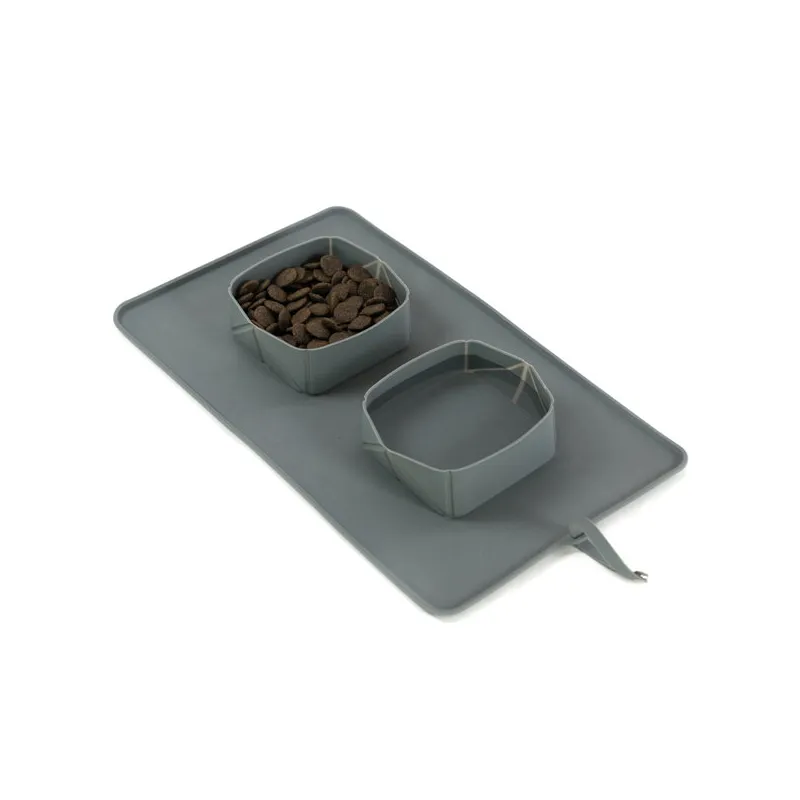 Katzentransport & Reise PROCYON Rollbarer Silikon-Doppelnapf jetzt...