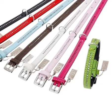 Halsbänder Karlie Vintage Strass-Halsband 1-reihig - Braun, 24 cm...