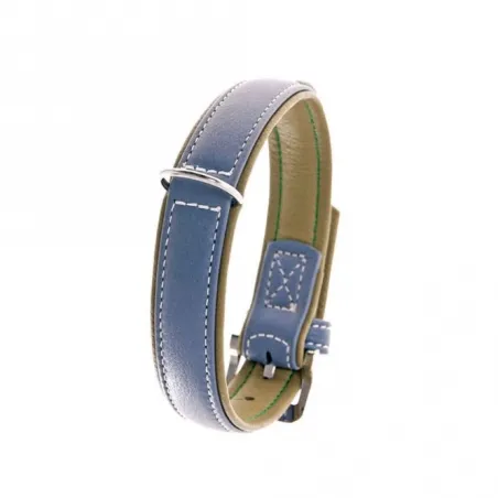 Halsbänder Karlie Vintage Trend Halsband - Rauchblau/Moosgrün -...