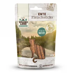 Katzensnacks Wildes Land Cat Fleischsticks Ente 50g jetzt online