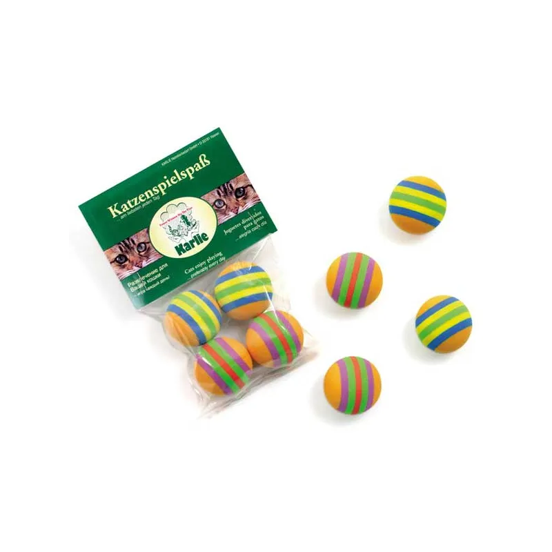 Katzenspielzeug Karlie Rainbow Softbälle - 4 Stück jetzt online