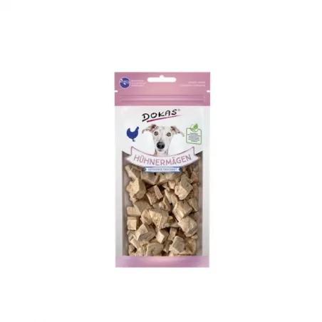 Hundesnacks Dokas Dog Snack Hühnermägen gefriergetrocknet 20g...