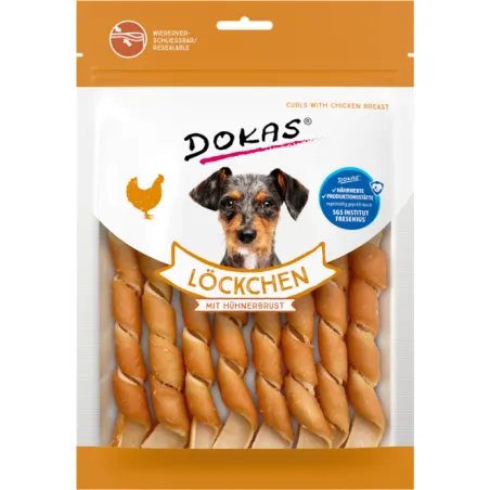 Hundesnacks Dokas Dog Snack Löckchen mit Hühnerbrust 120g jetzt online