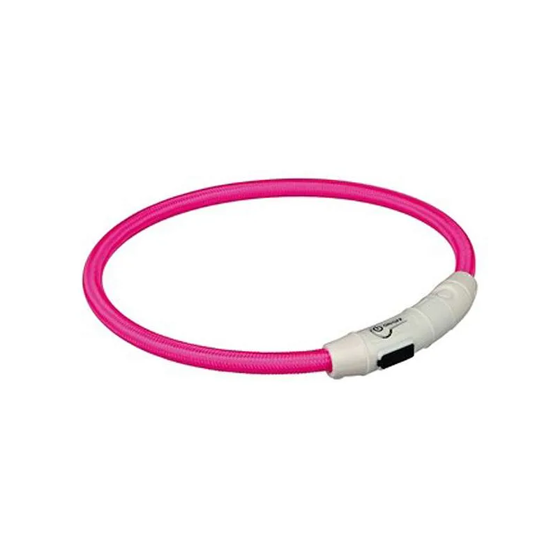 Hundewelt Trixie Flash Leuchtring USB Pink - XS-S jetzt online