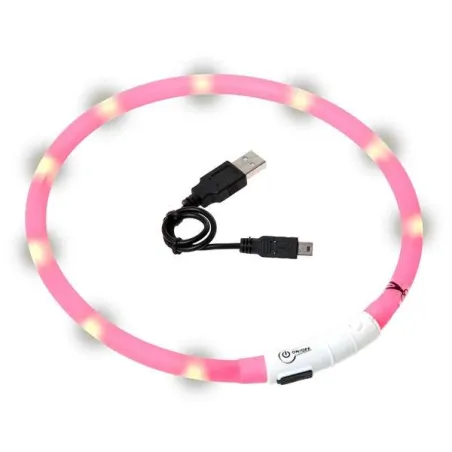 Unterwegs Karlie Visio Light LED-Leuchtschlauch mit USB - Pink...