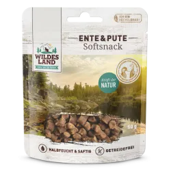 Katzensnacks Wildes Land Cat Softsnack Ente & Pute 50g jetzt online