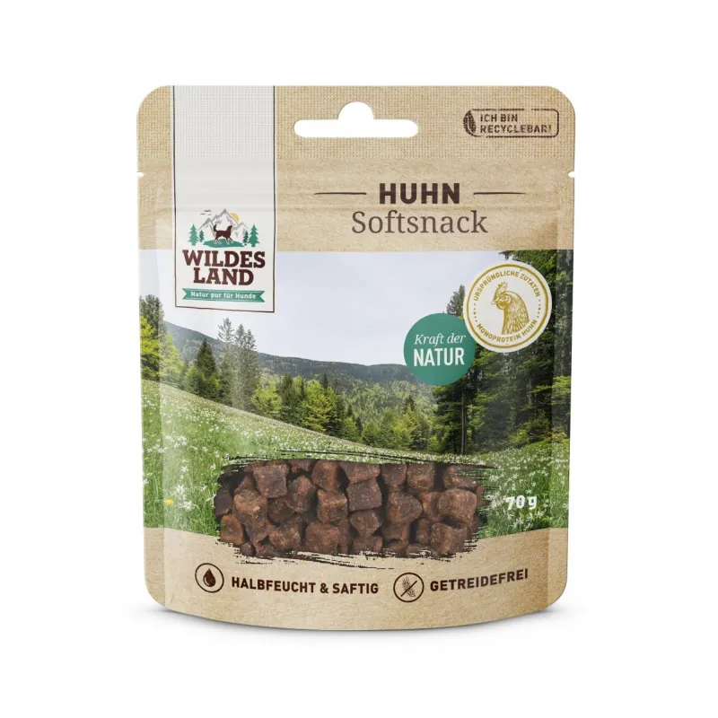 Hundesnacks Wildes Land Softsnack Huhn 70g jetzt online
