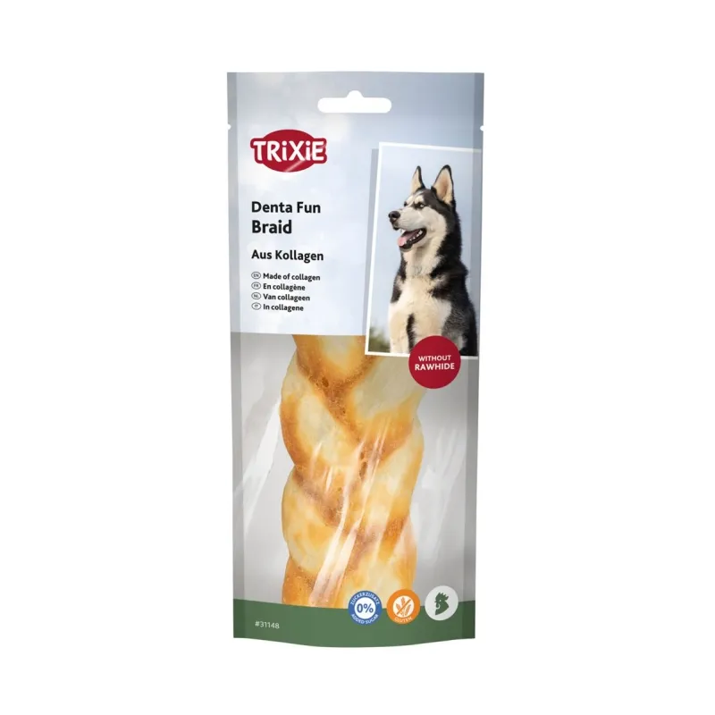 Hundesnacks Trixie Denta Fun Braid aus Kollagen - 65 g jetzt online
